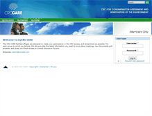 Tablet Screenshot of my.crccare.com
